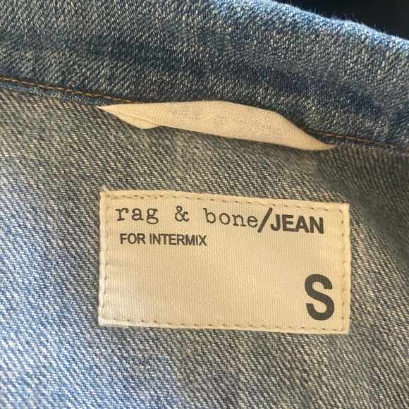 Rag & Bone denim/ leather sleeve jacket size s - Picture 10 of 16